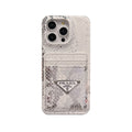 Leather Serpentine PR Phone Case with Card Holder — view 1