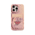 Leather Serpentine PR Phone Case with Card Holder — view 1