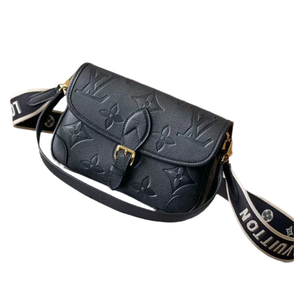Louis Vuitton Diane Monogram Empreinte Black Satchel Bag — view 2