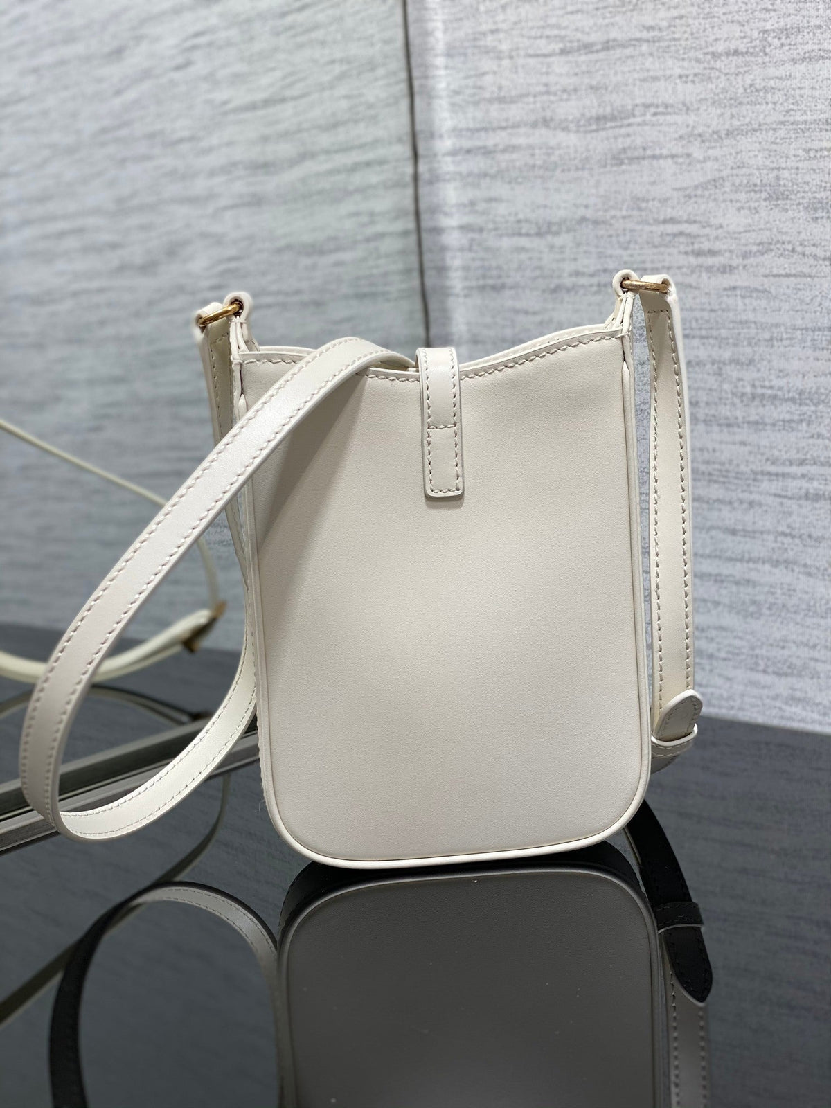 YSL Le 5 a 7 Mini White Bag — view 3