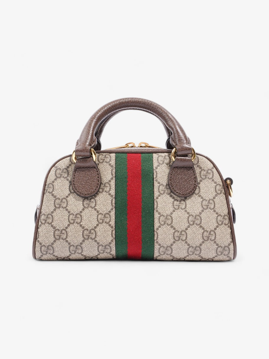 Gucci Ophidia Mini GG Supreme-Canvas Top-Handle Bag - Beige — view 3