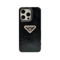 Leather PR Phone Case for iPhone Black — view 1