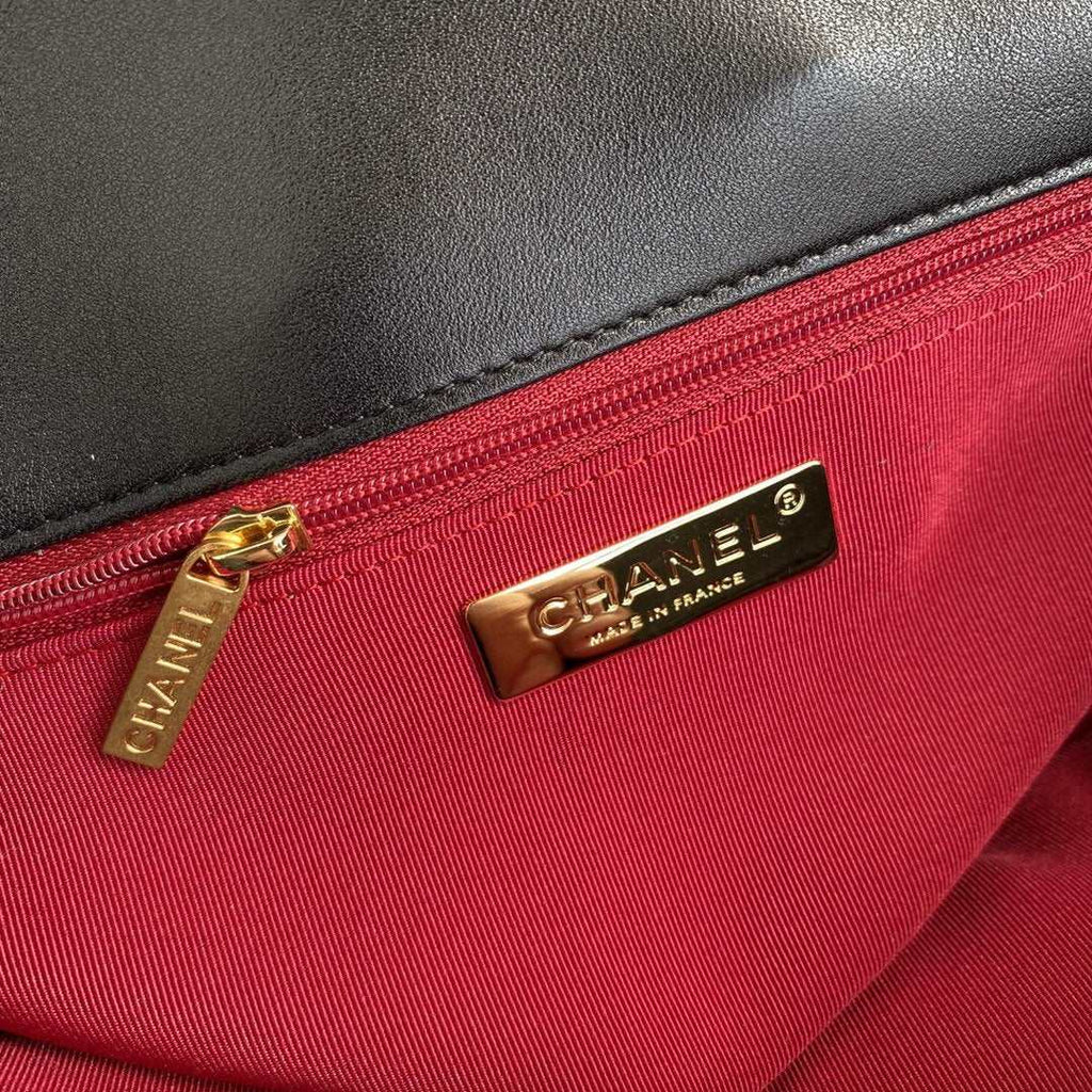 Chanel 19 Sequin Flap Bag Black — view 9