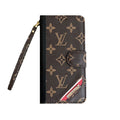 Monogram iPhone Case with Wallet Leather Flip Case with Card Holders — view 1