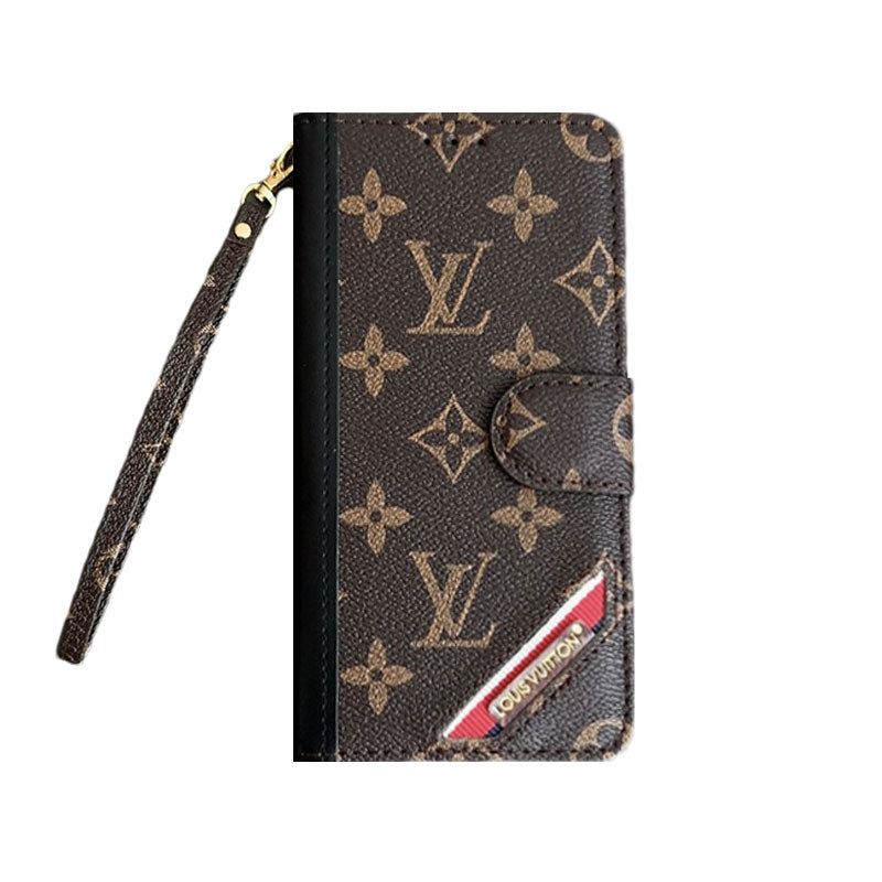 Monogram iPhone Case with Wallet Leather Flip Case with Card Holders — view 1