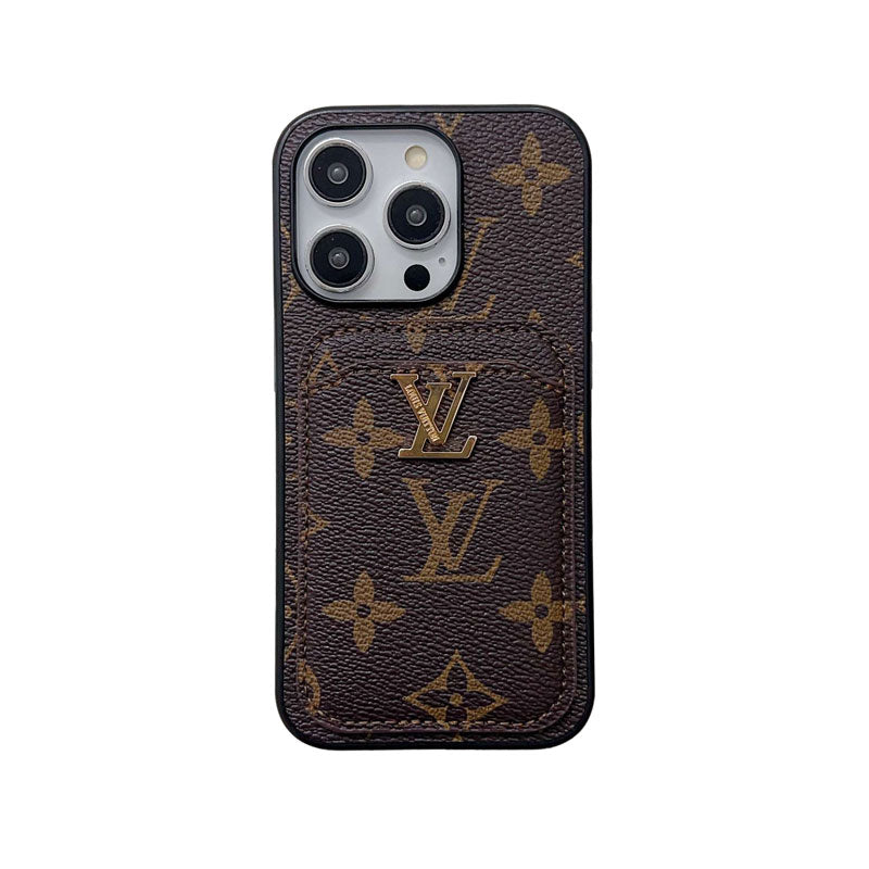 Classic Monogram iPhone Case with Card Holder -Large Print — view 1
