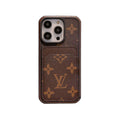 Monogram iPhone Case with Card Holder Large Print — view 1