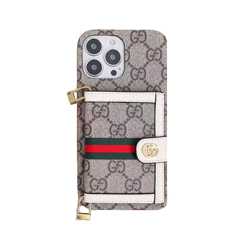 GG iPhone Case with Wallet and Crossbody Strap — view 1