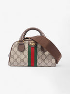 Gucci Ophidia Mini GG Supreme-Canvas Top-Handle Bag - Beige — view 2