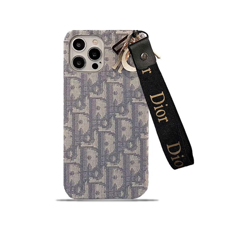 CD iPhone Case with Strap Gray — view 1