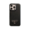 Leather PR Phone Case for iPhone Black — view 1