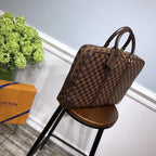 Louis Vuitton Checkered Canvas Briefcase — view 3