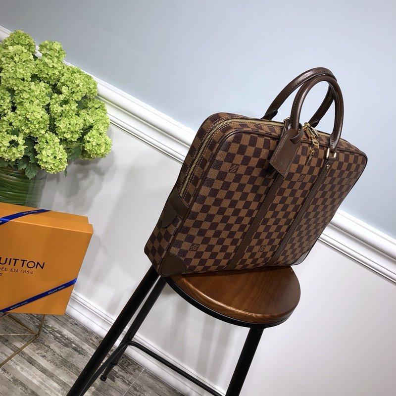 Louis Vuitton Checkered Canvas Briefcase — view 3