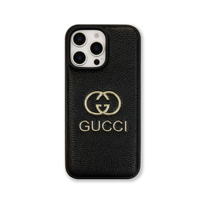 Leather GG Phone Case — view 1