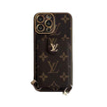 Monogram iPhone Case with Card Wallet and Strap — view 1
