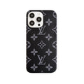 Classic Leather Monogram Phone Case for iPhone Large Print — view 1