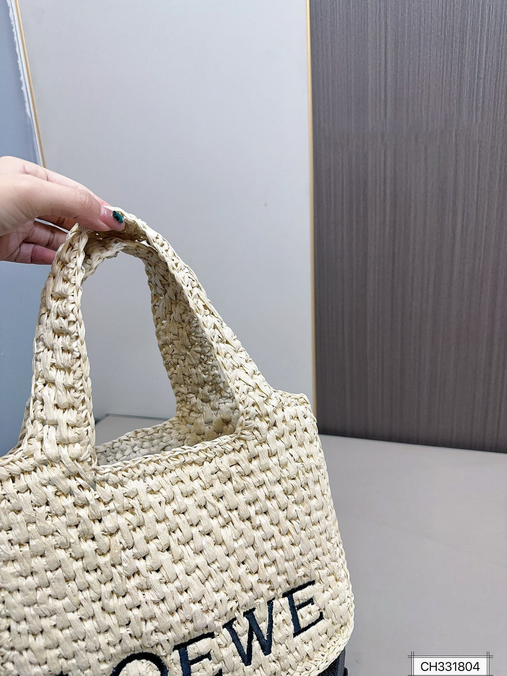 Loewe Trend Straw Tote Bag - Beige — view 5