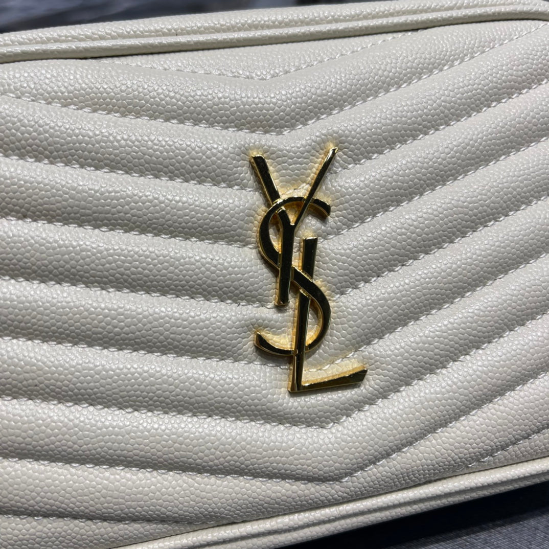 YSL Loulou Mini Camera Bag 18cm White — view 5