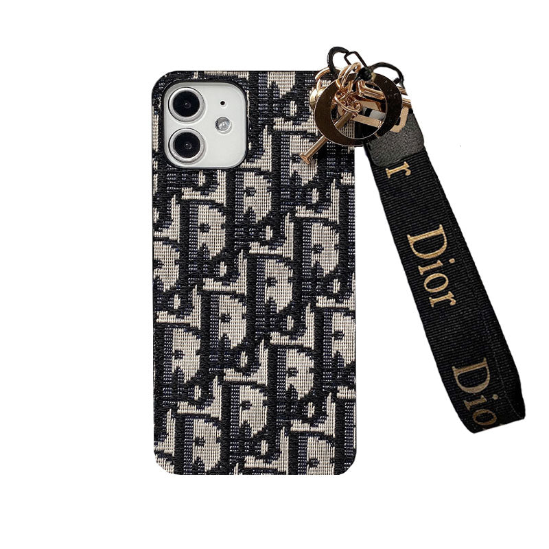 CD iPhone Case with Strap Black — view 1