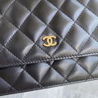 Chanel Wallet On Chain WOC Black Lambskin - Classic Black — view 6