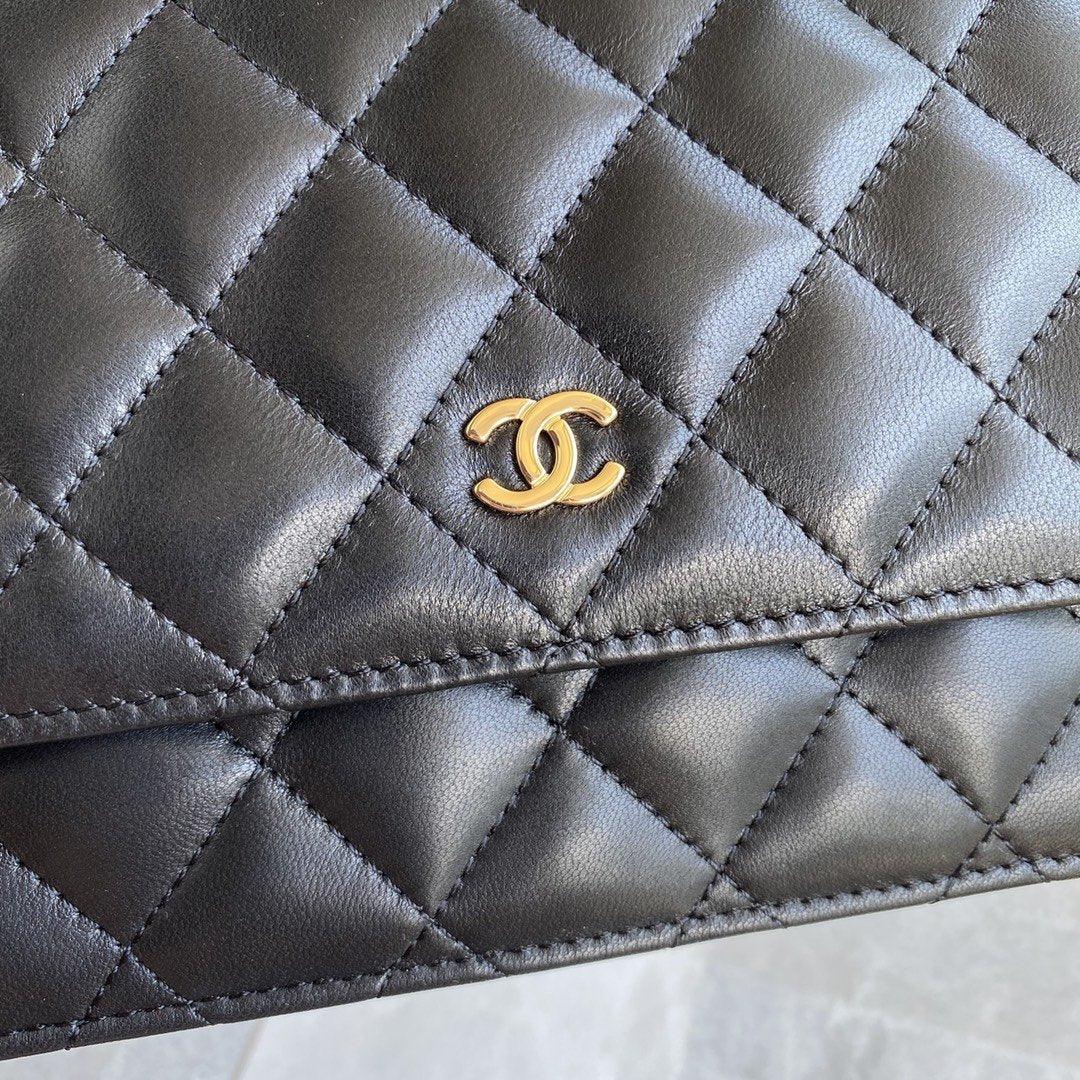 Chanel Wallet On Chain WOC Black Lambskin - Classic Black — view 6