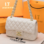 Chanel CF Classic Flap in Black Lambskin Handbag — view 8
