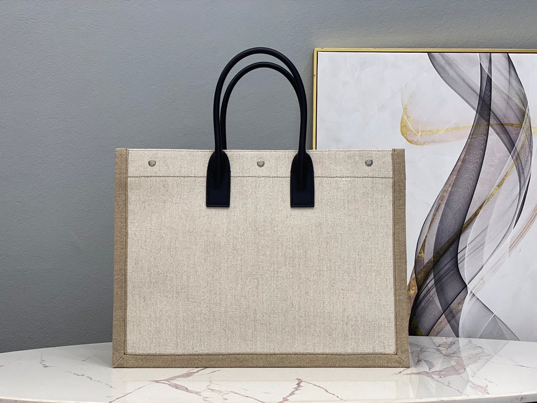 YSL Large Tote Bag - White — view 3