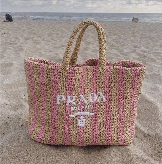 Prada Raffia Bag - Pink — view 2