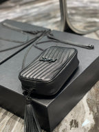 YSL Loulou Mini Camera Bag 18cm Black — view 2