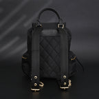 Burberry the Rucksack – Black Nylon & Leather Backpack with Gold-Tone Hardware - Black with Gold Accents — view 7