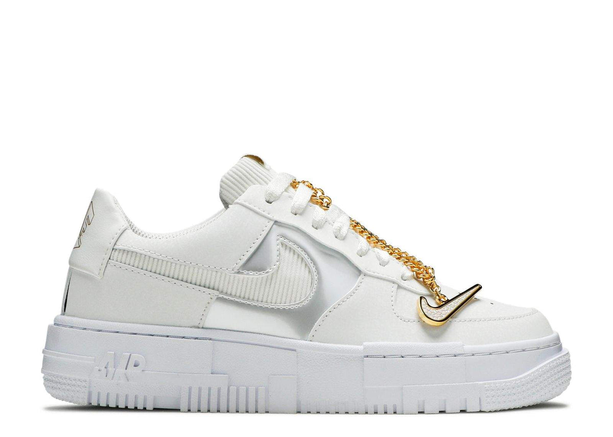 Nike Air Force 1 Pixel ‘White Gold Chain’ Revered Footwear — view 1