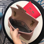 Gucci Marmont Matelass ̈¦ Shoulder Bag in Pink — view 3