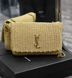 YSL Kate in Raffia Shoulder Bag — view 7