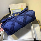 Chanel 19 Denim Medium Flap Bag - Blue — view 2