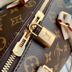 Louis Vuitton Speedy Bandouliere 20 Monogram Beige Strap Handbag — view 3