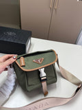 Prada Vintage Messenger Bag Crossbody - Green — view 10
