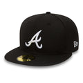 59FIFTY Atlanta Braves Essential Black 59FIFTY Snapback Cap — view 1
