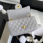 Chanel Pearl Crush Mini Flap Bag Gray — view 5