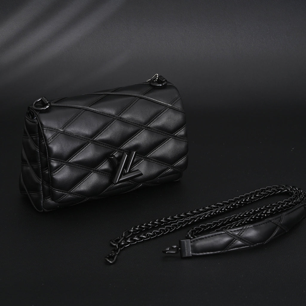 Louis Vuitton Go-14 MM Quilted Leather Chain Shoulder Bag – Black - Classic Black — view 6