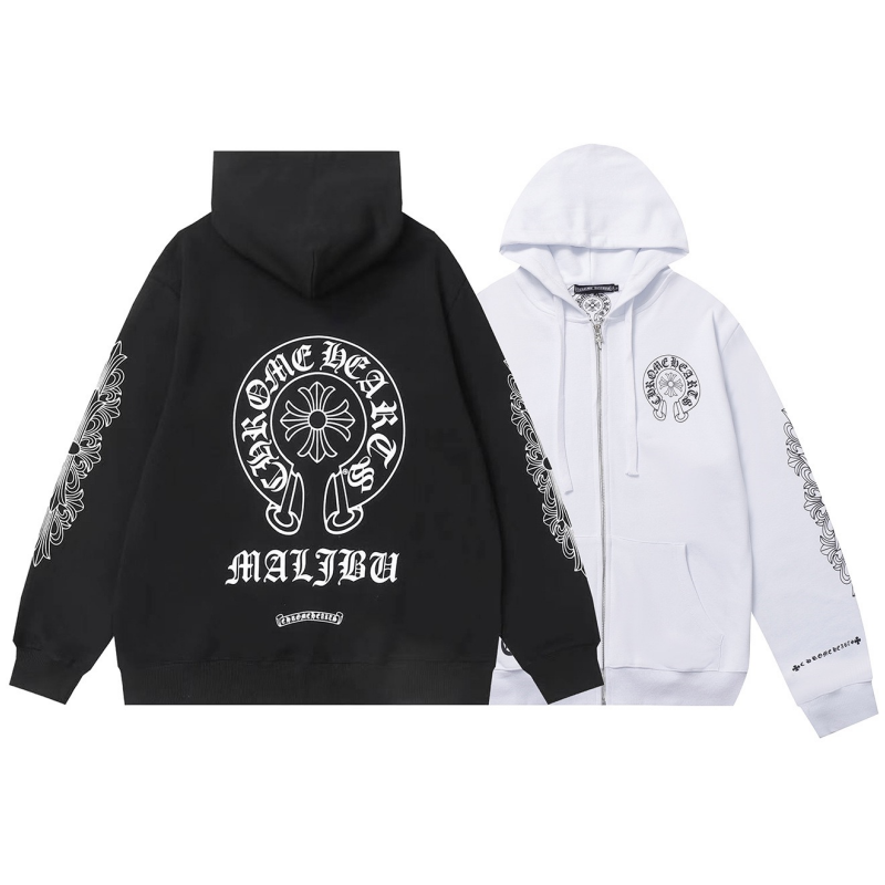Chrome Hearts New Zip Up Hoodie 8515 — view 1