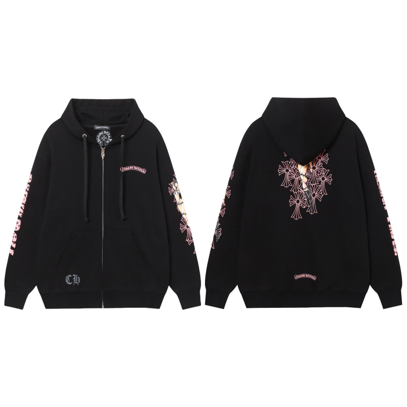 Chrome Hearts New Zip Up Hoodie 8660 — view 1