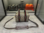 Gucci Mini GG Handbag - Beige and Dark Brown — view 8