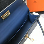 Hermes Handle Bag 19cm Blue — view 6