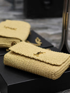 YSL Kate in Raffia Shoulder Bag — view 6