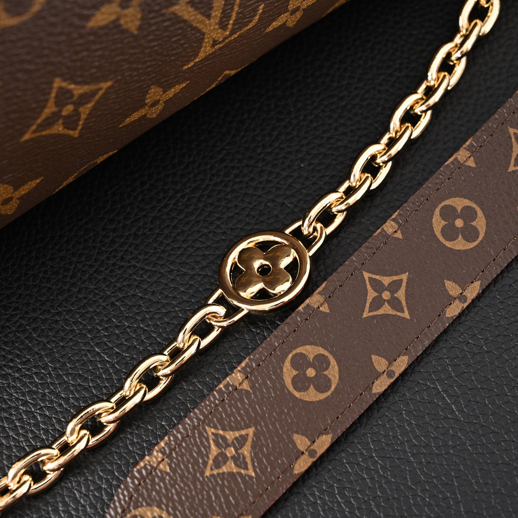 Louis Vuitton Carryall BB Monogram Canvas Shoulder Bag – Classic Brown (M13014) — view 13
