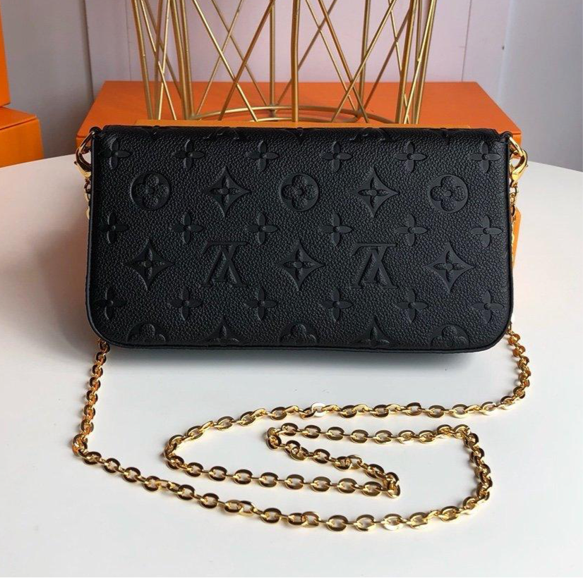 Louis Vuitton Félicie Pochette Black — view 6