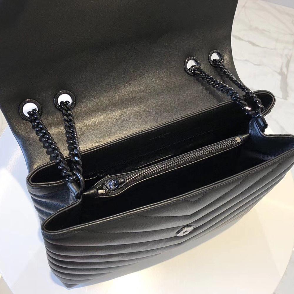 YSL Loulou Small Bag - Nero (Black) — view 5
