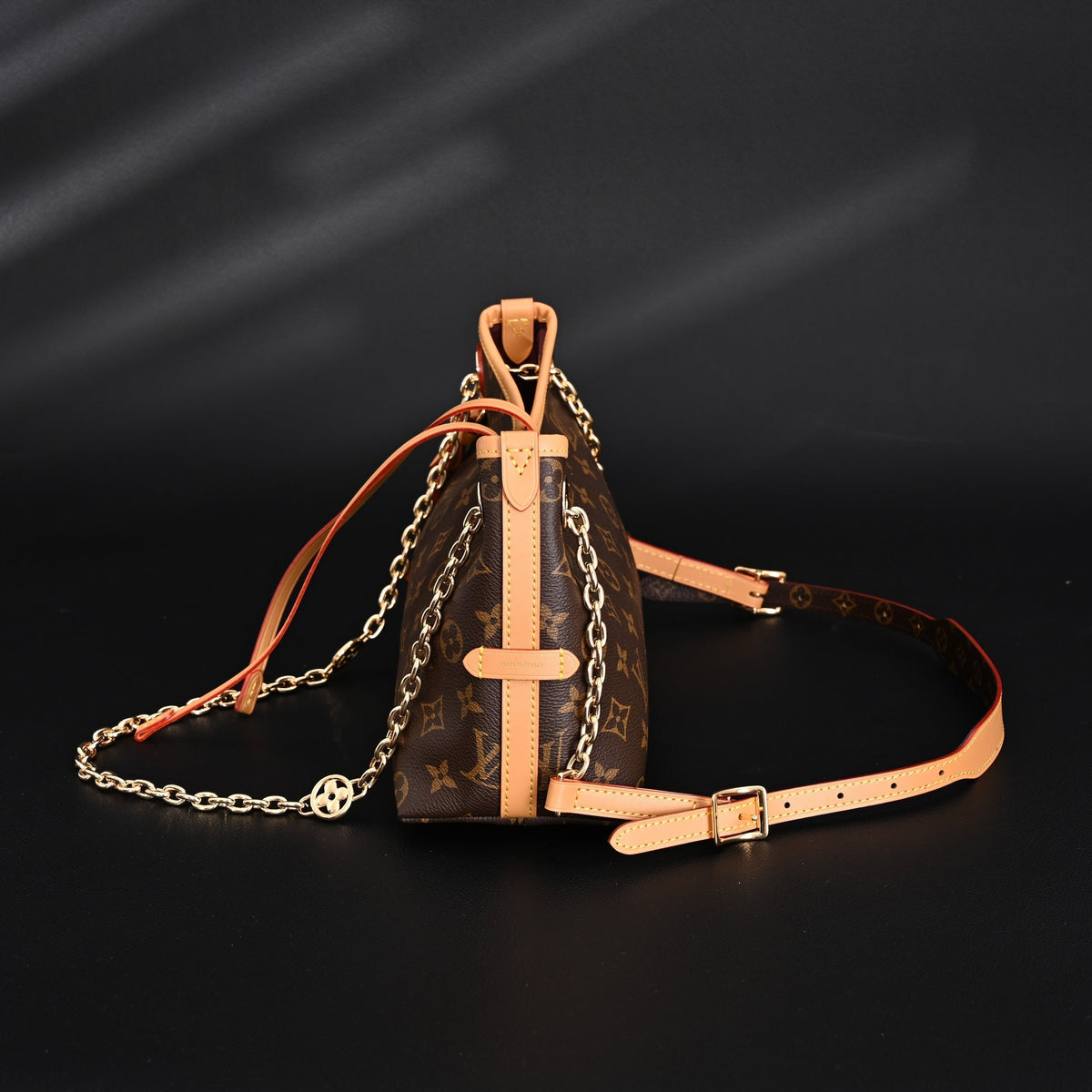 Louis Vuitton Carryall BB Monogram Canvas Shoulder Bag – Classic Brown (M13014) — view 8
