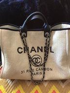 Chanel Deauville Tote Bag - White — view 2