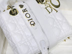 Dior Lady My Abcdior Lambskin Bag - White — view 3